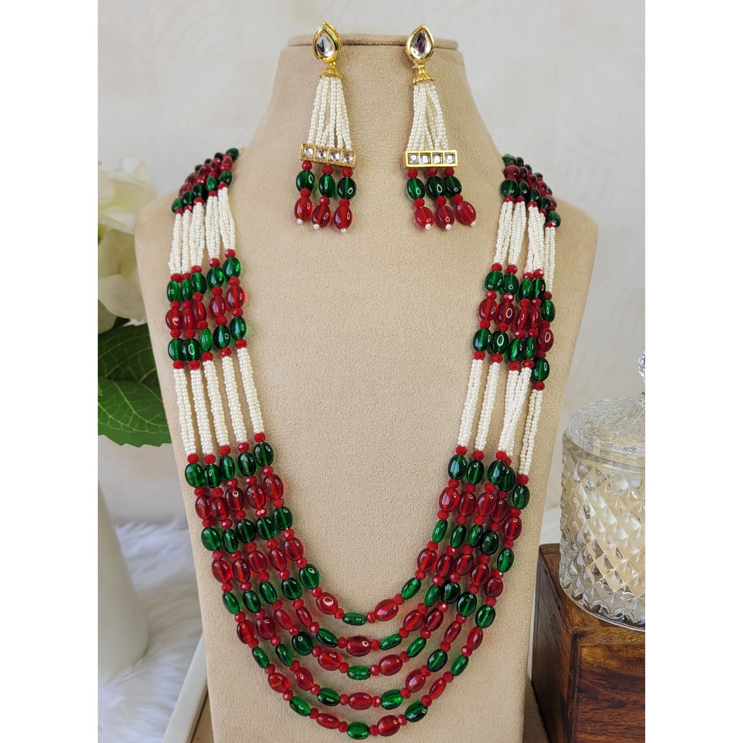 GREEN MAROON ARINA NECKLACE