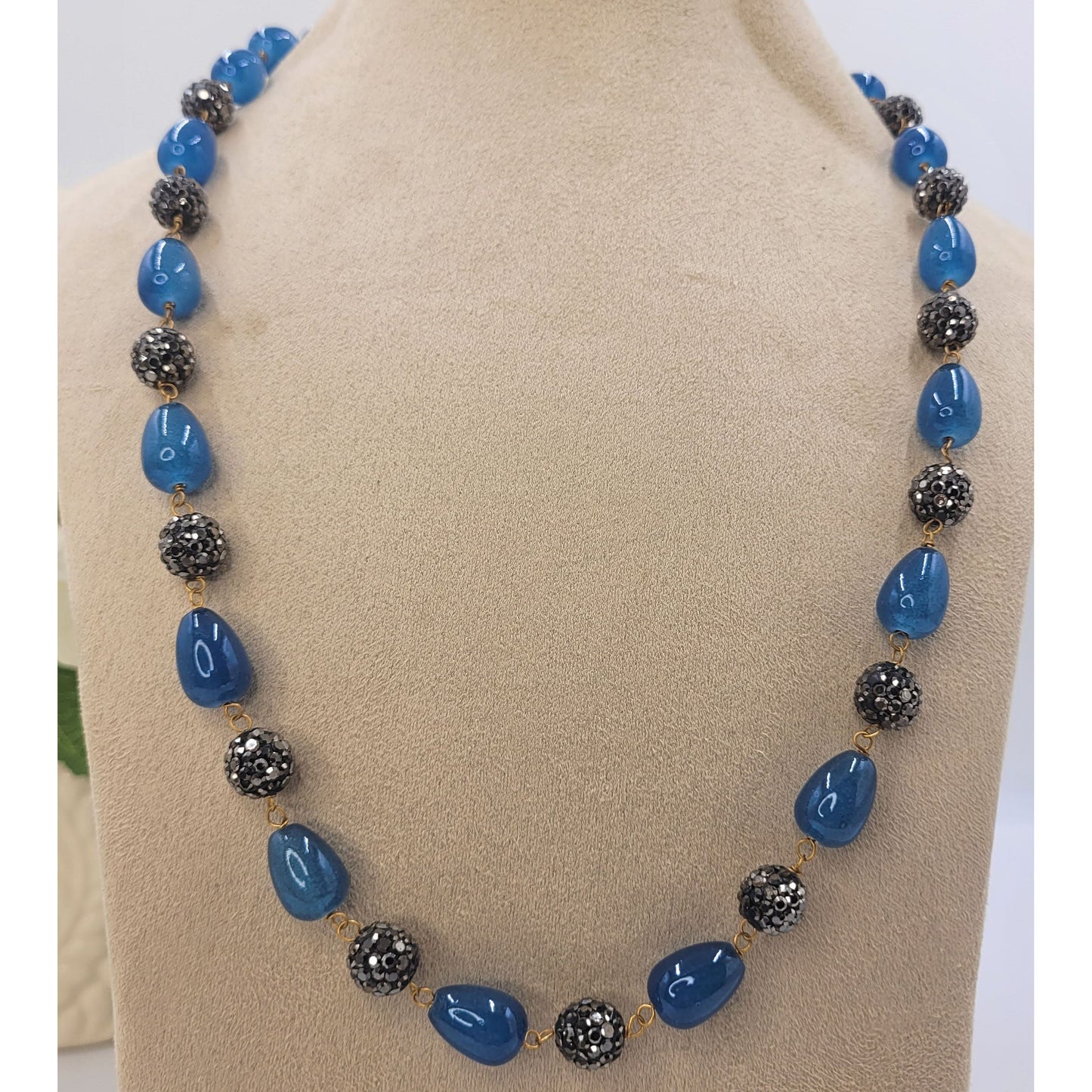 BLUE KANHAI NECKLACE SET