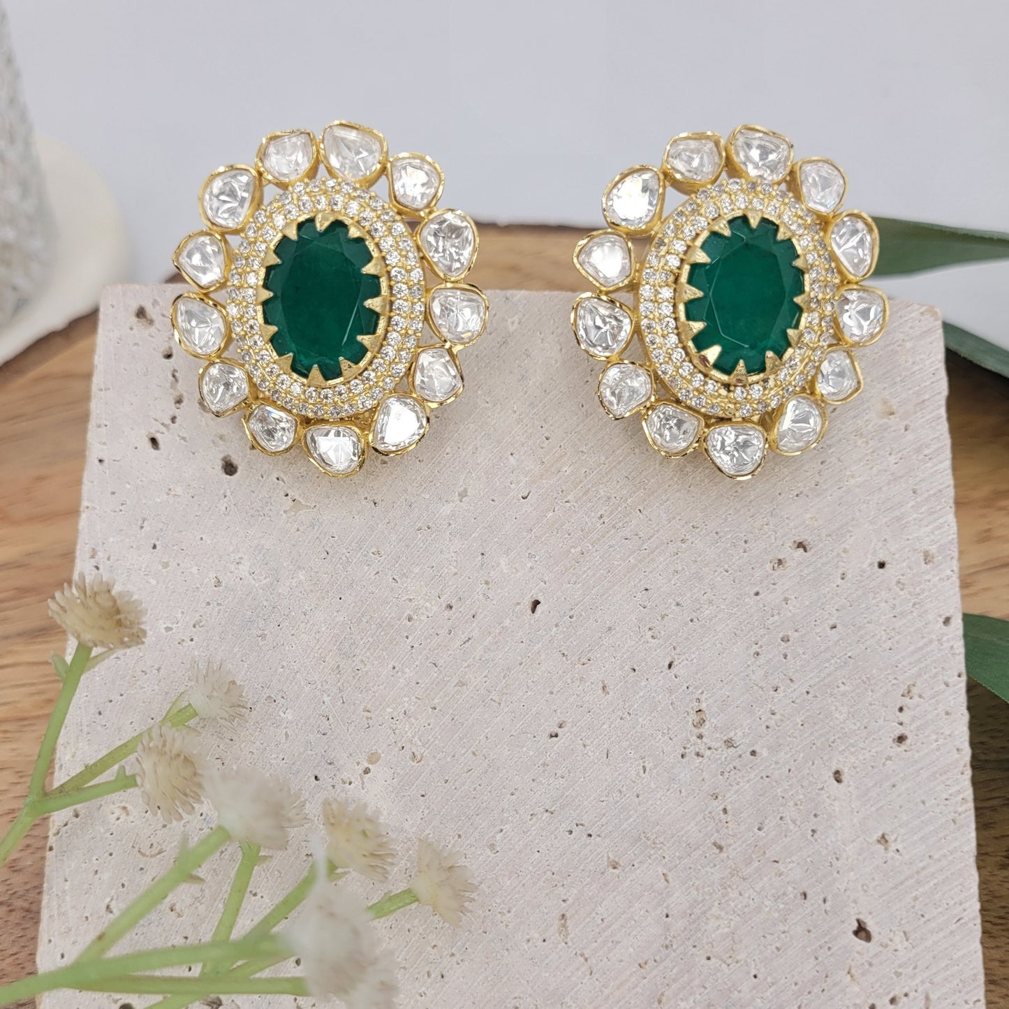GREEN TASHI STUDS