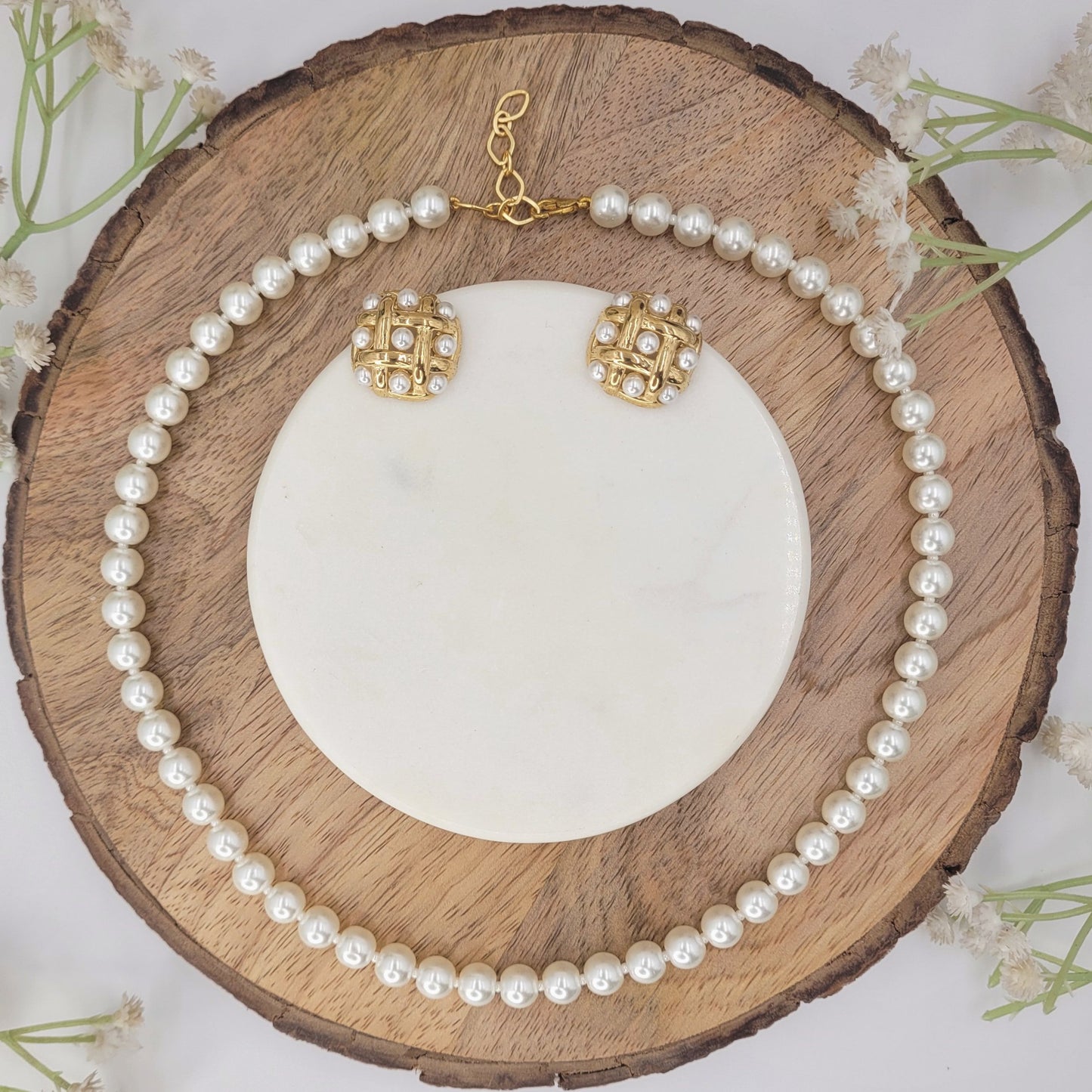 PEARL VISHAKHA NECKLACE SET