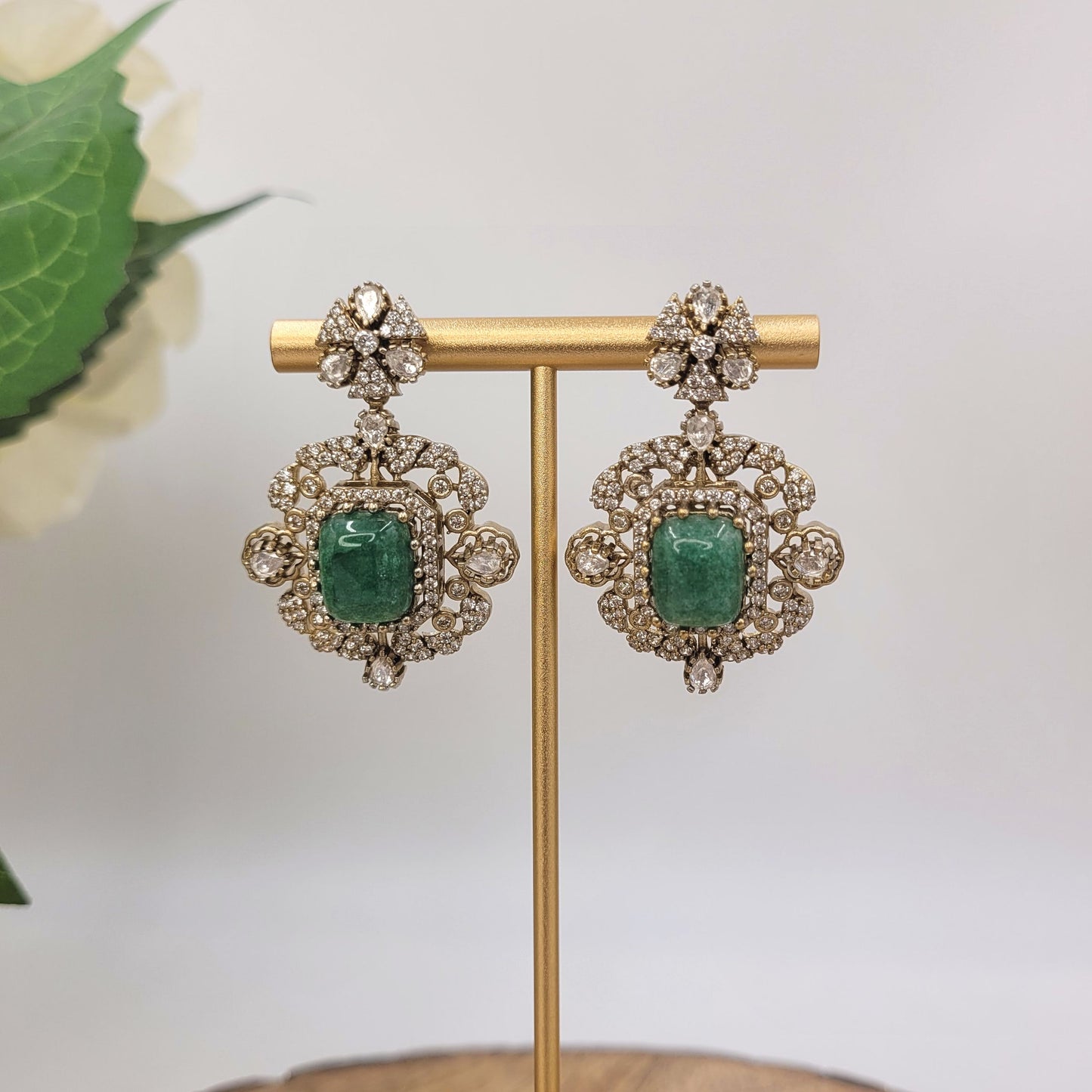 GREEN SHRIDA NECKLACE SET