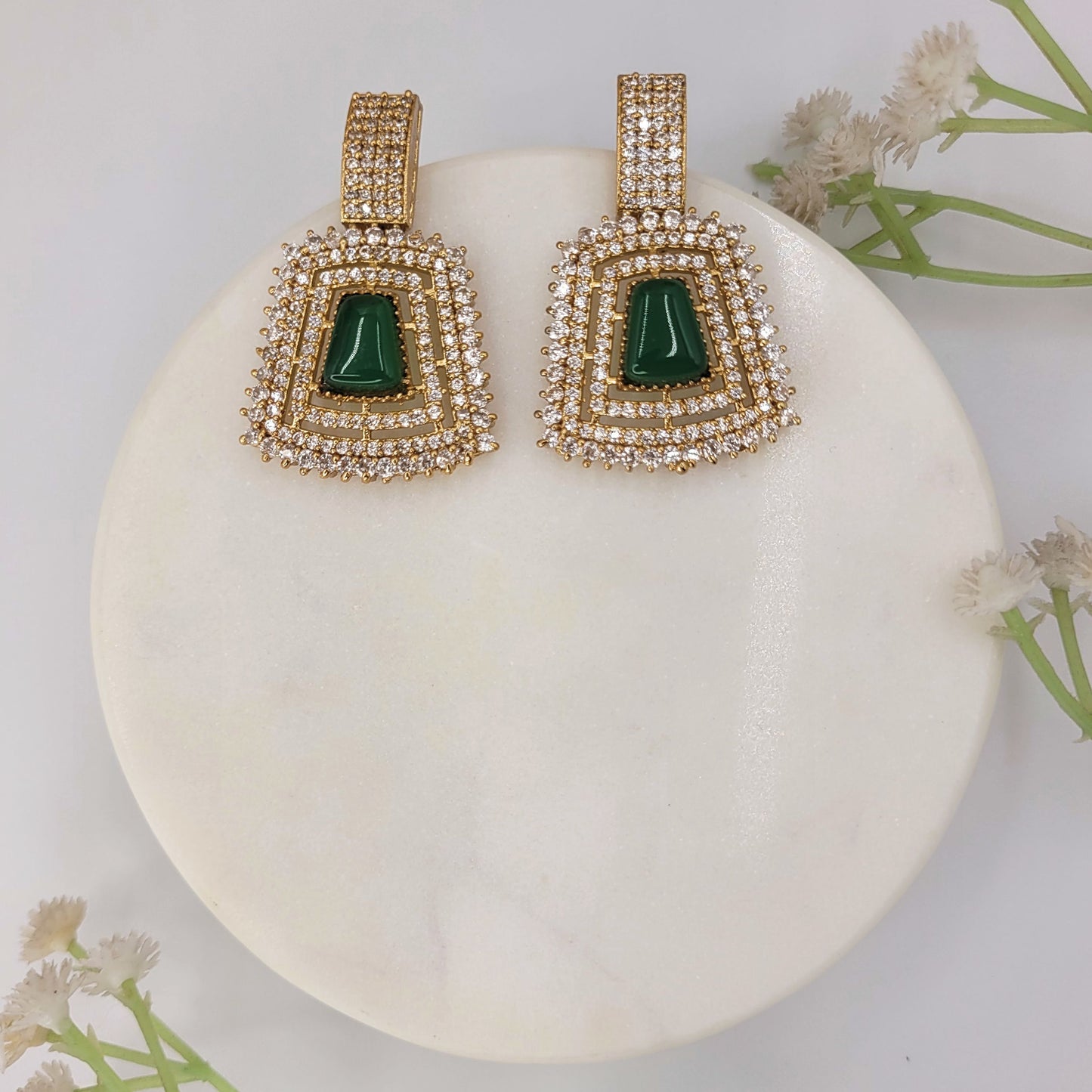 GREEN NAISHA NECKLACE SET