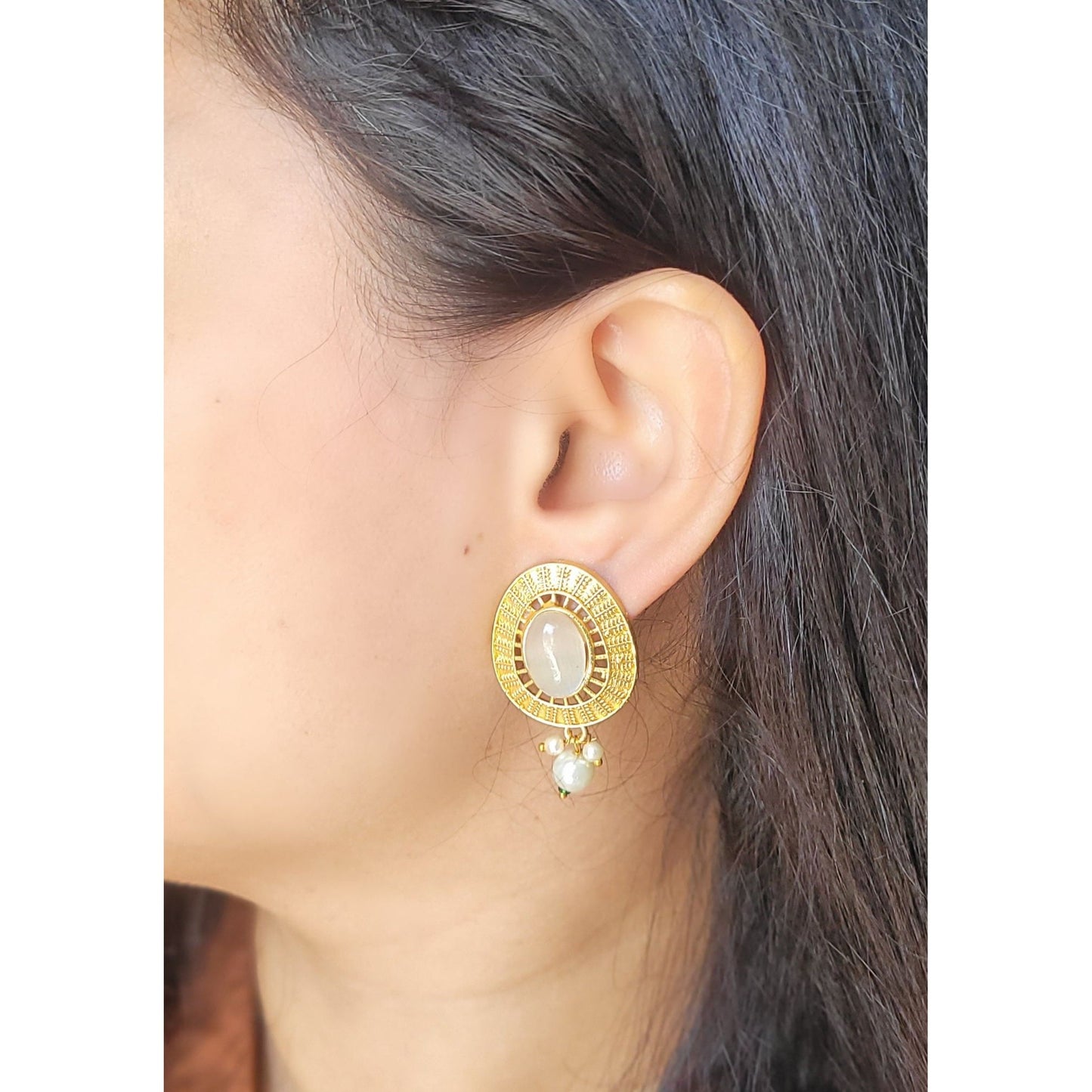 IVORY PAVANI STUDS