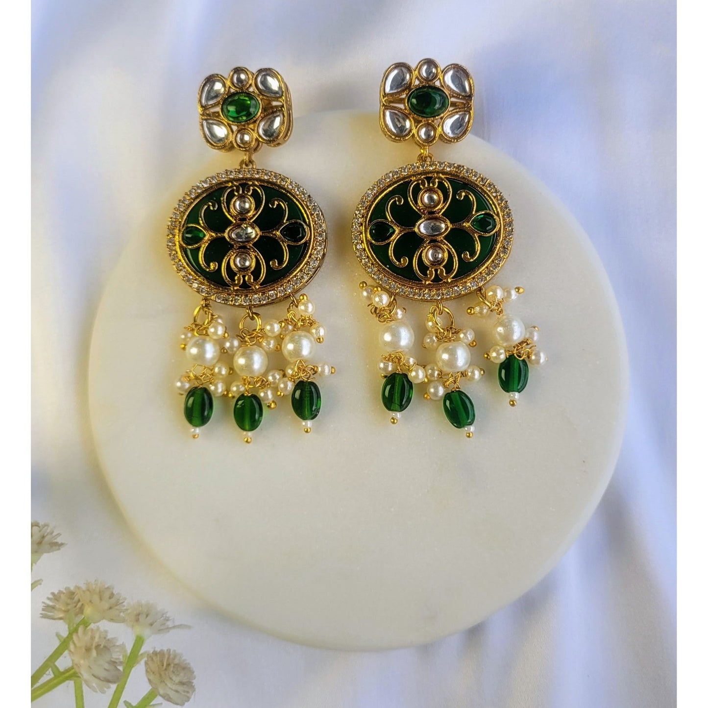 GREEN GITANJALI CHOKER SET