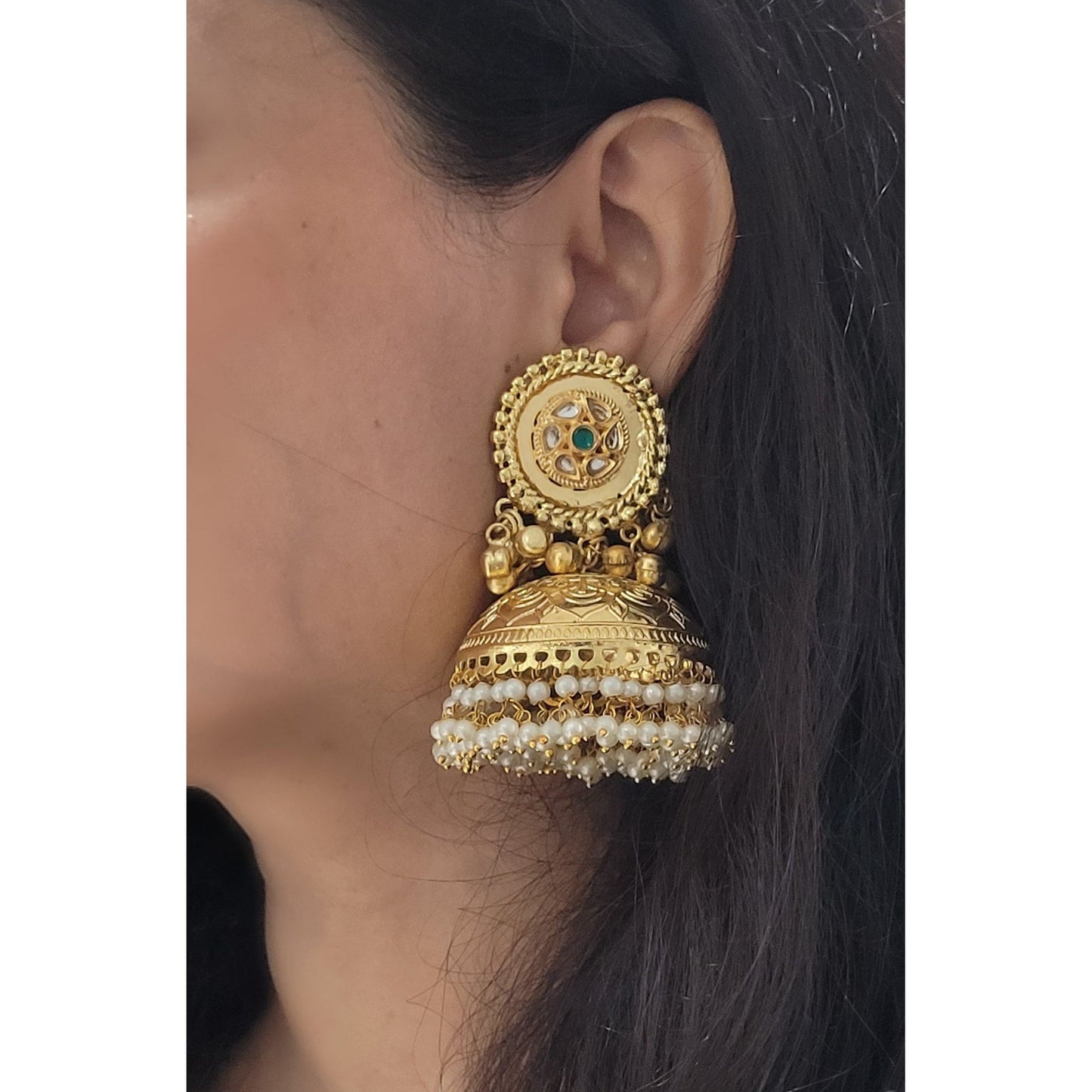 GOLDEN ARISA JHUMKA