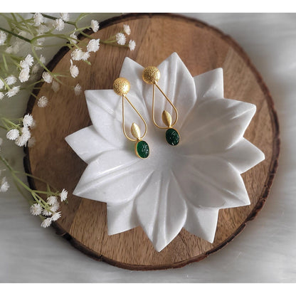 GREEN GRISHMA DANGLERS