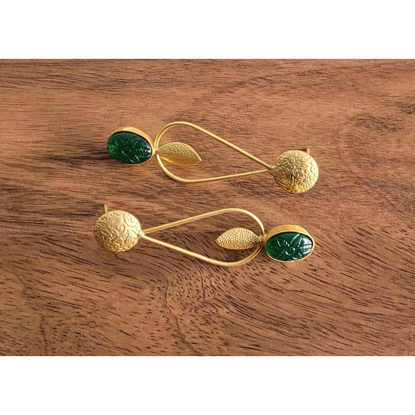 GREEN GRISHMA DANGLERS