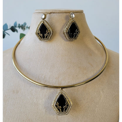 BLACK VINITA HASLI SET