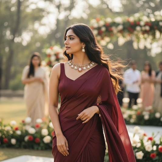 RED RAVEENA HASLI SET