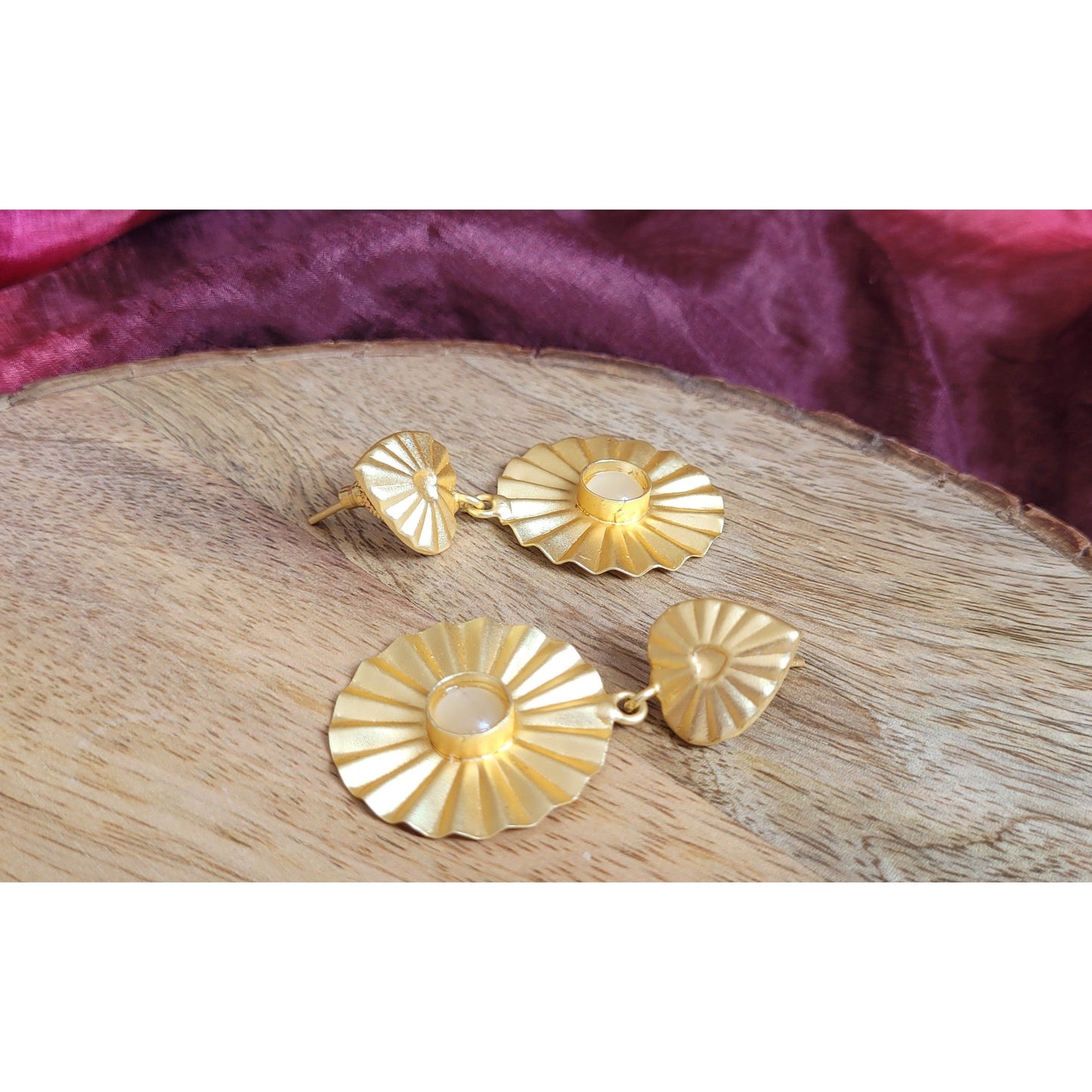 YELLOW FLEUR DANGLERS