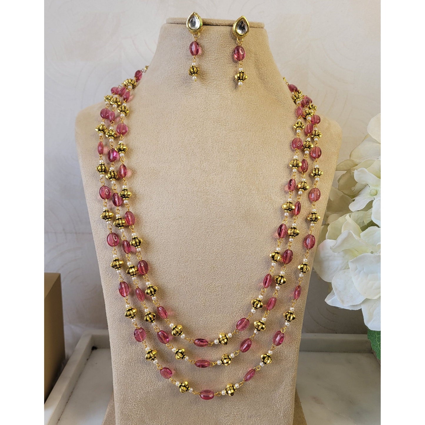 PINK RASHMITA NECKLACE