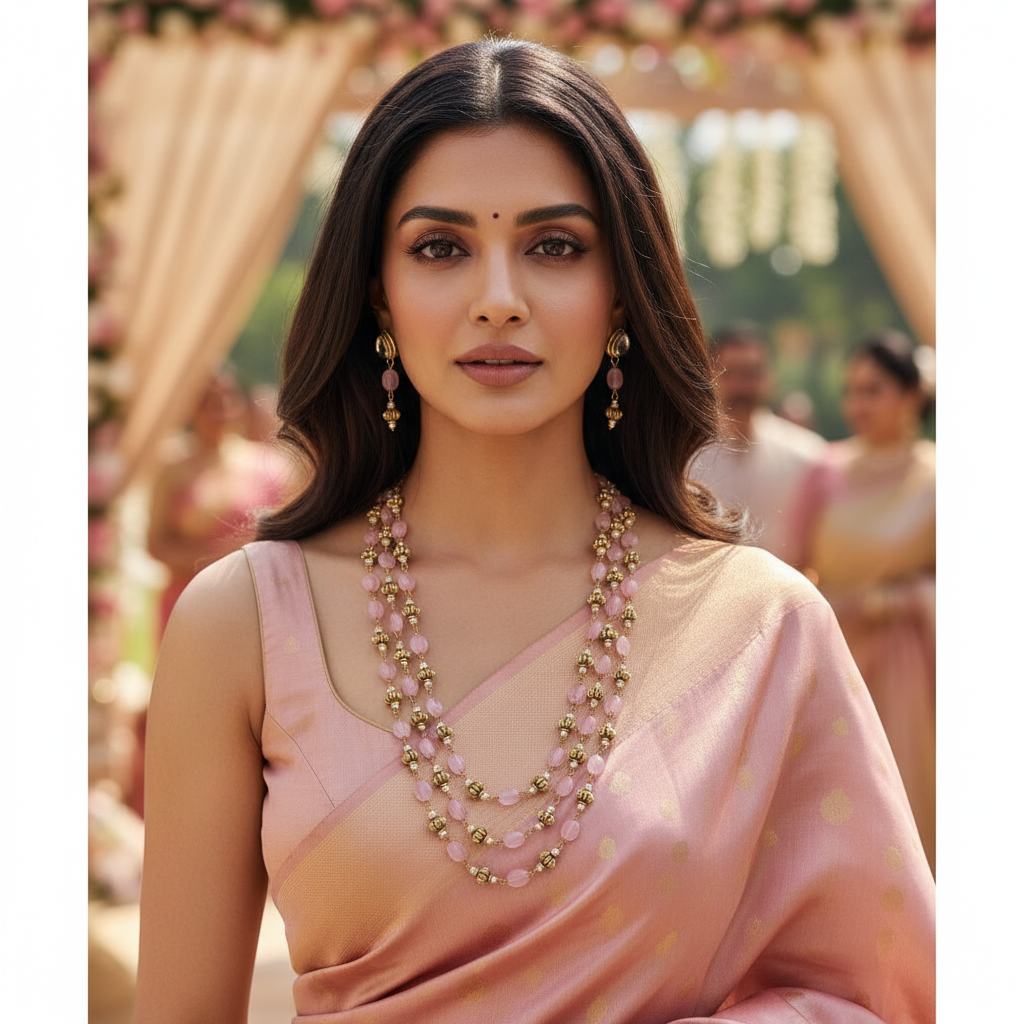 PASTEL PINK SMITA NECKLACE
