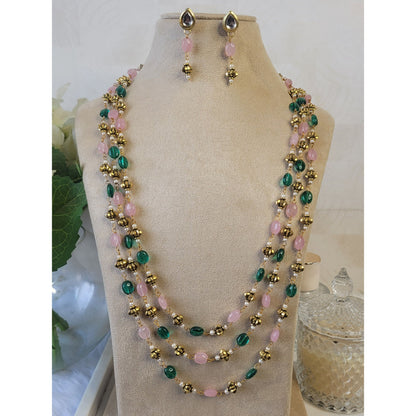 GREEN PINK NIA NECKLACE