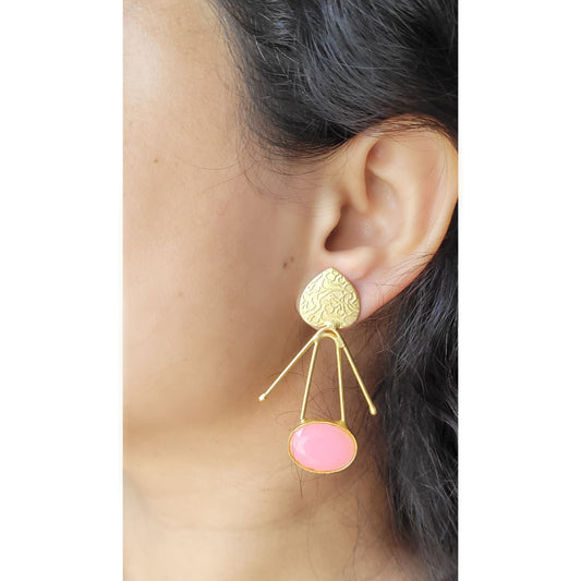 PINK KIARA DANGLERS