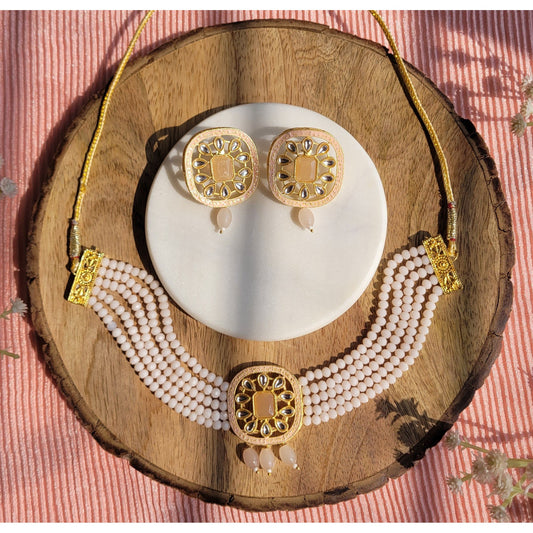 PEACH  TRIYANI CHOKER