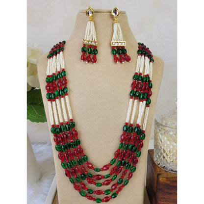 GREEN MAROON ARINA NECKLACE
