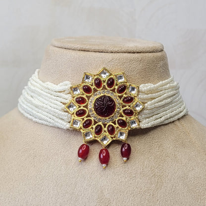 MAROON  AASHI CHOKER