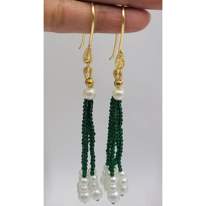 GREEN AMOLI NECKLACE SET