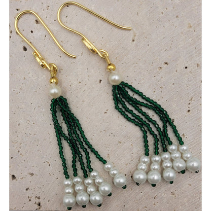 GREEN AMOLI NECKLACE SET