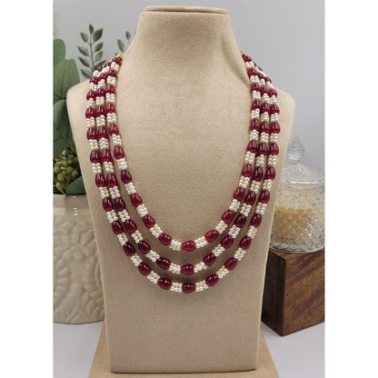 MAROON KETKI NECKLACE SET