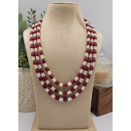 MAROON KETKI NECKLACE SET