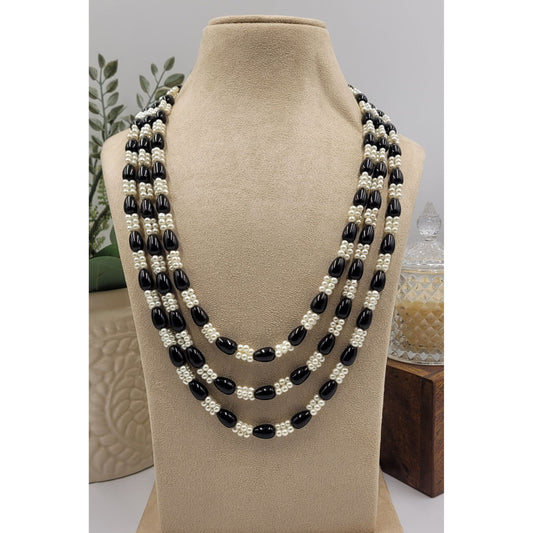 BLACK  SHANIA NECKLACE SET