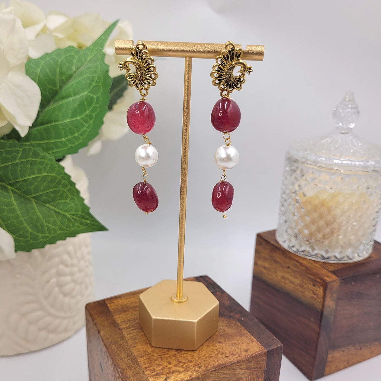 MAROON SADHAVI NECKLACE SET