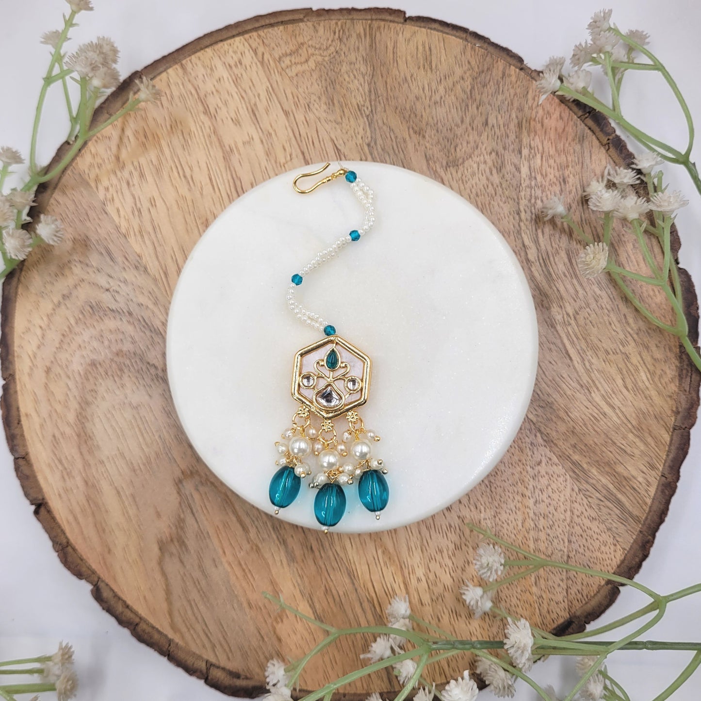 GREEN SUNEHRI NECKLACE