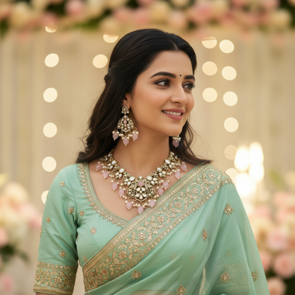 PINK ARADHYA NECKLACE SET