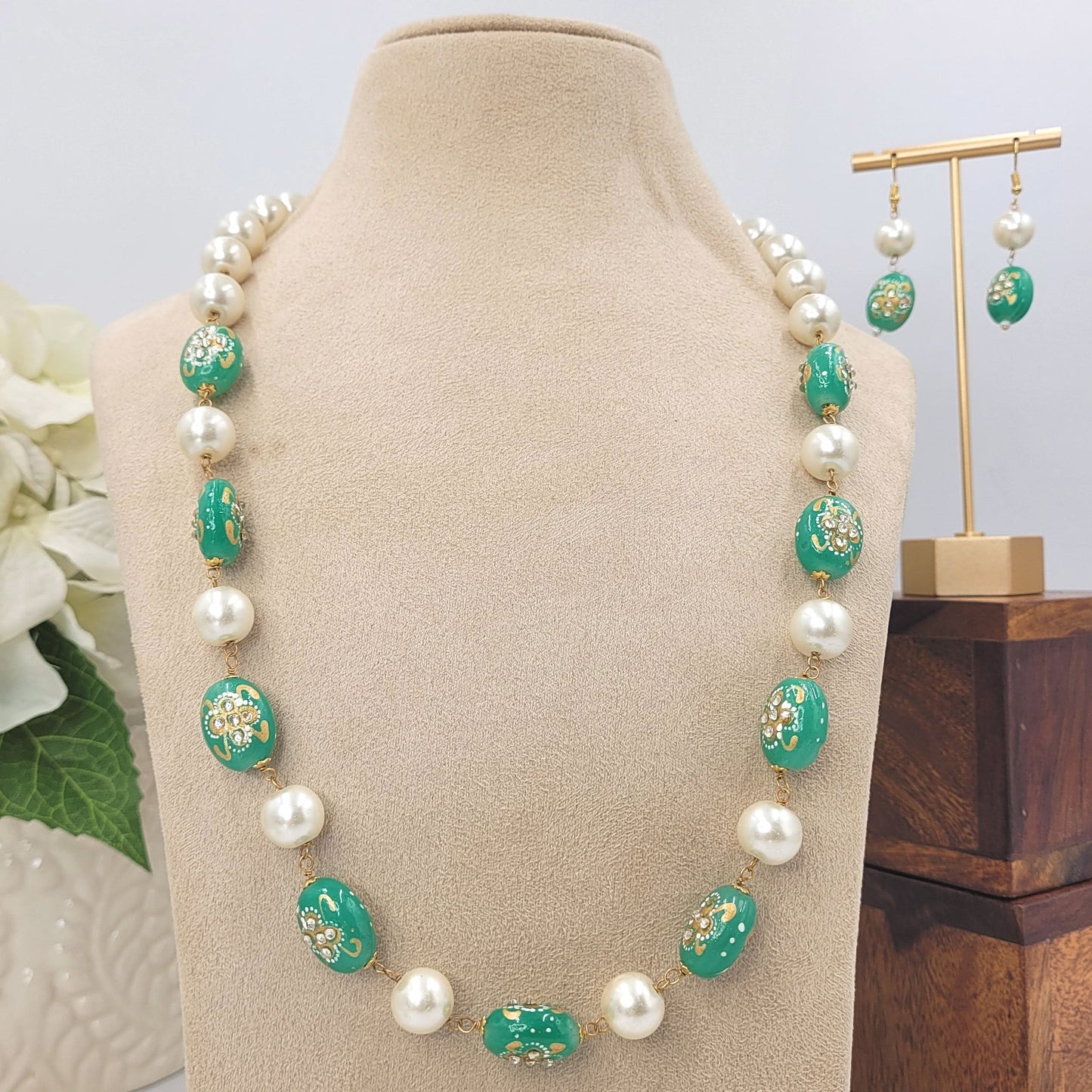 GREEN SONAKSHI NECKLACE SET