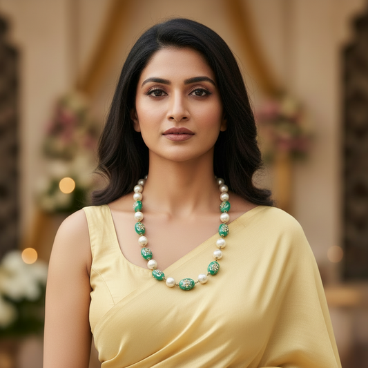 GREEN SONAKSHI NECKLACE SET