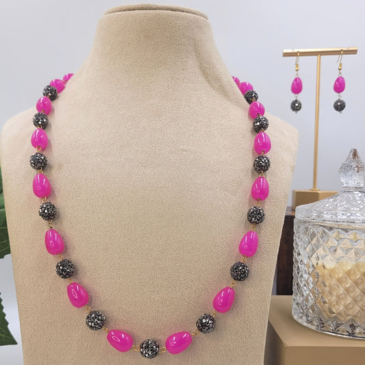 PINK JUILEE NECKLACE SET