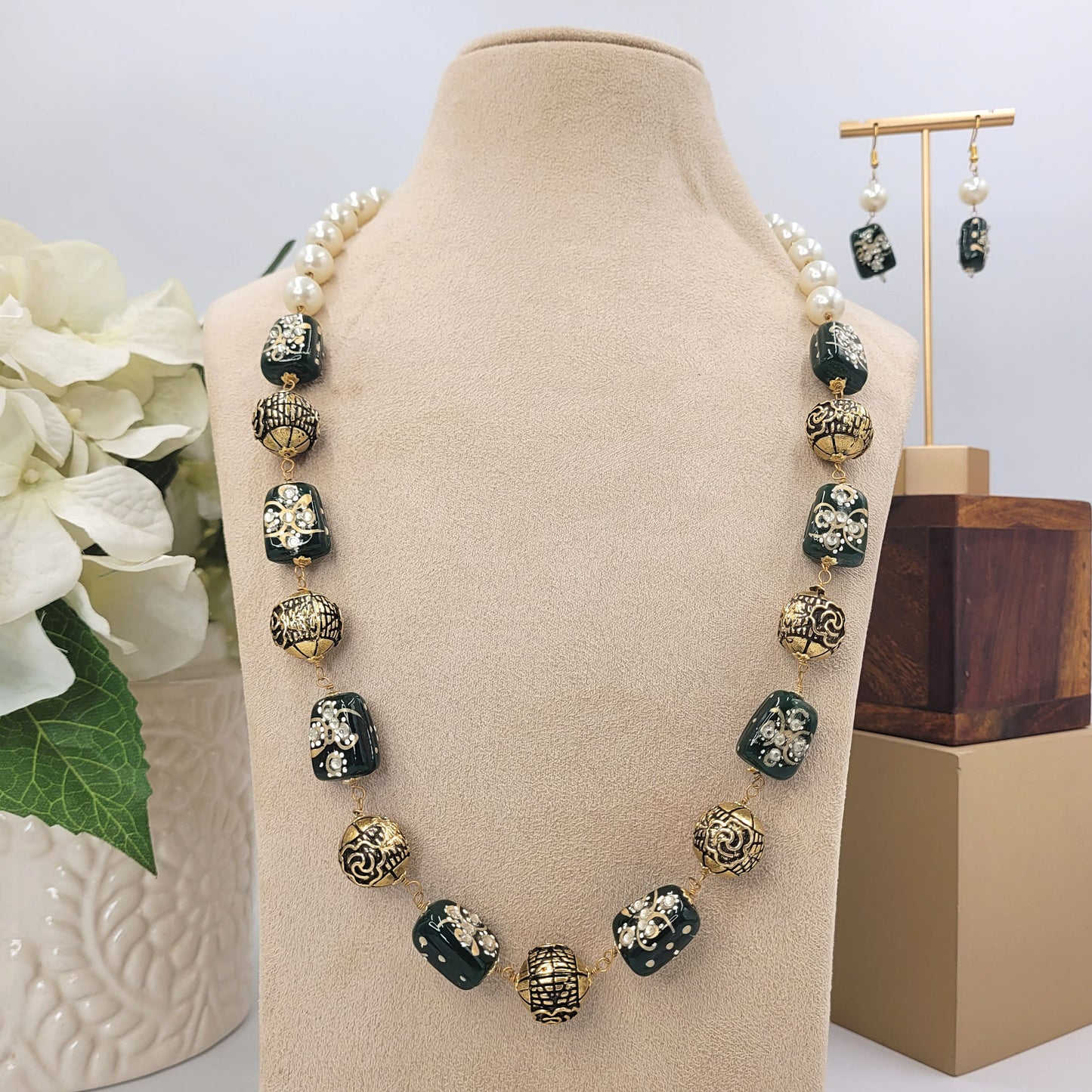 GREEN MIMI NECKLACE SET