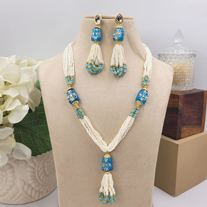 BLUE LEYLA NECKLACE SET