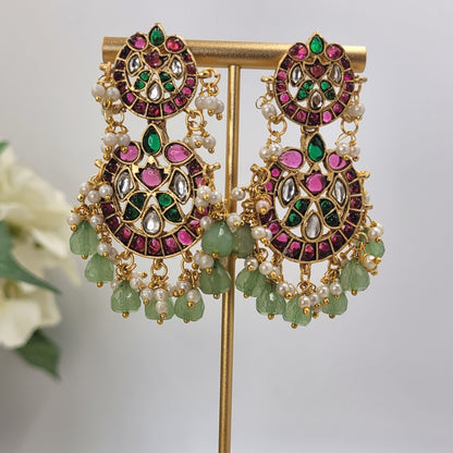 GREEN ABHASA NECKLACE SET