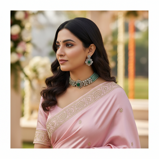 GREEN SHRIDA NECKLACE SET