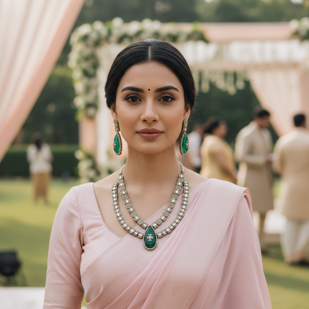 GREEN APARNA NECKLACE SET