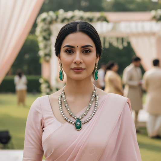 GREEN APARNA NECKLACE SET