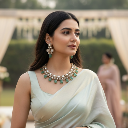 MINT GREEN INARA NECKLACE SET
