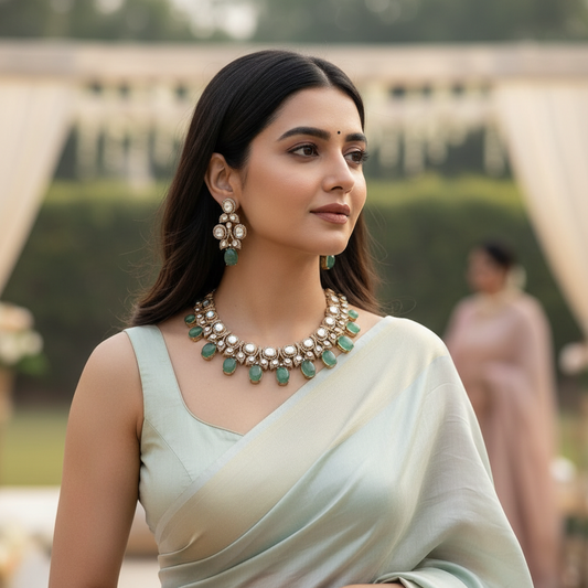 MINT GREEN INARA NECKLACE SET