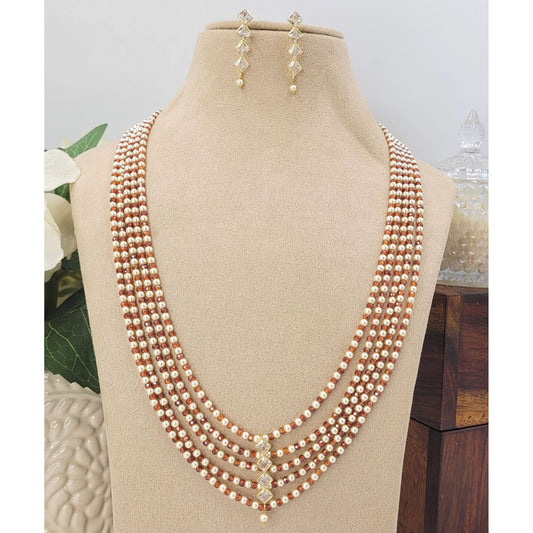 RUST ORANGE SIDHIKA NECKLACE SET
