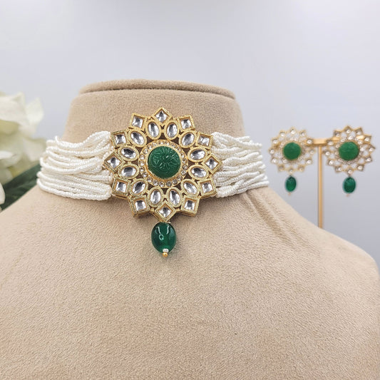 GREEN GIRISHA CHOKER SET