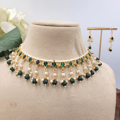 GREEN KAVYA NECKLACE SET