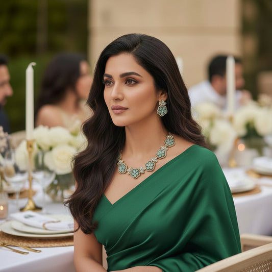 MINT GREEN MILA NECKLACE SET