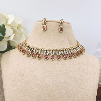 PINK SNIGDHA NECKLACE SET