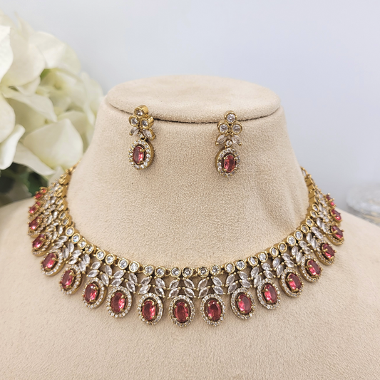 PINK SNIGDHA NECKLACE SET