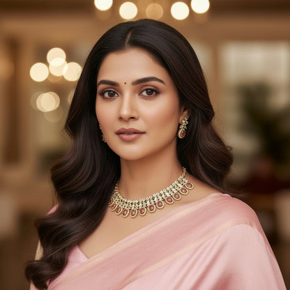 PINK SNIGDHA NECKLACE SET