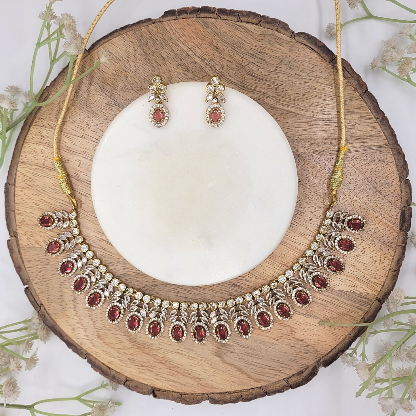 PINK SNIGDHA NECKLACE SET