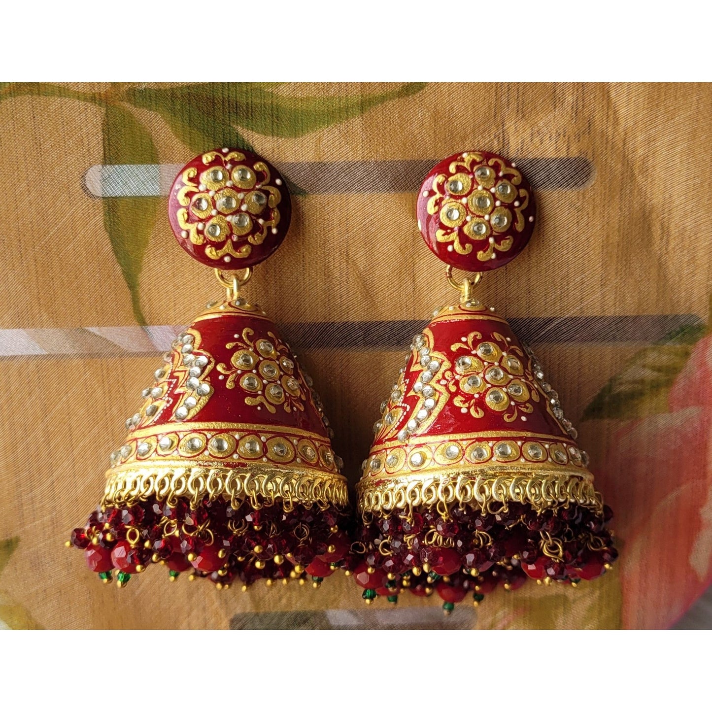 MAROON MANASA JHUMKA