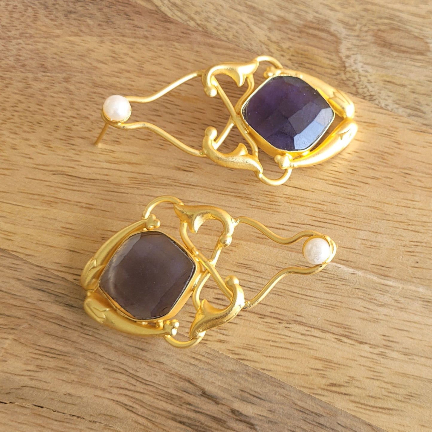 BLUE BHAVNA DANGLERS